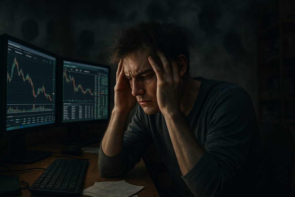 explore the potential mental health impacts of day trading, including how the stresses and pressures may contribute to depression.