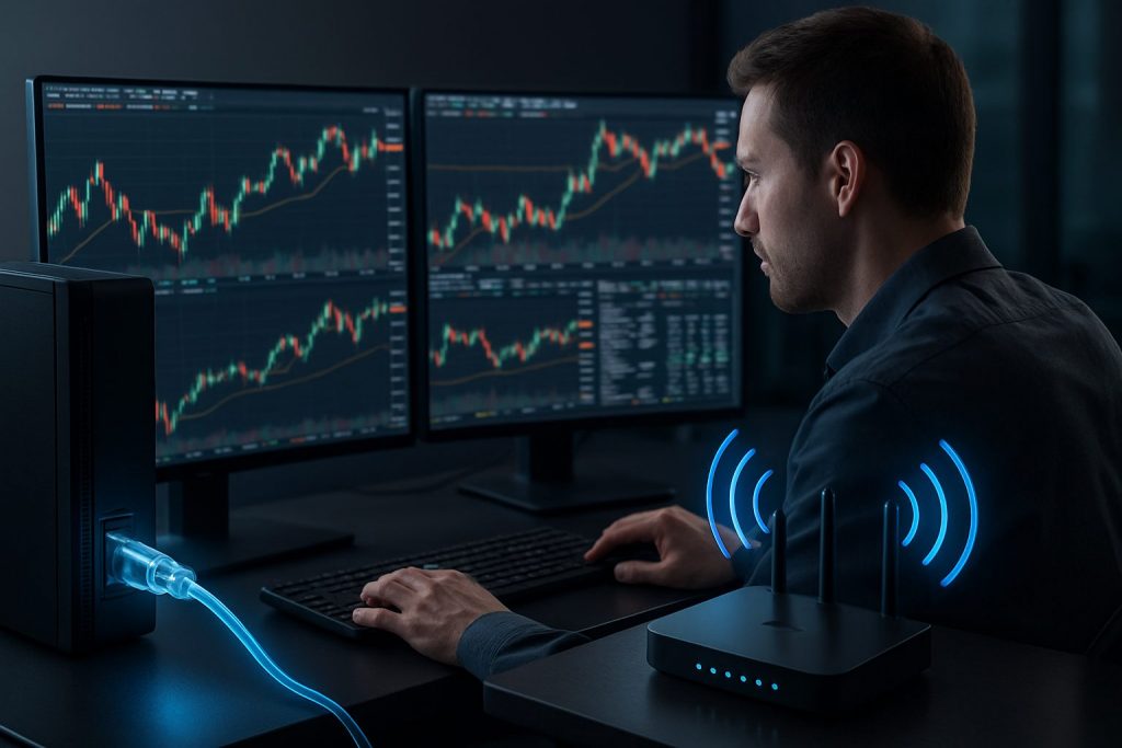 discover whether wired internet offers more reliability and speed than wi-fi for day trading, ensuring optimal performance for your trading activities.